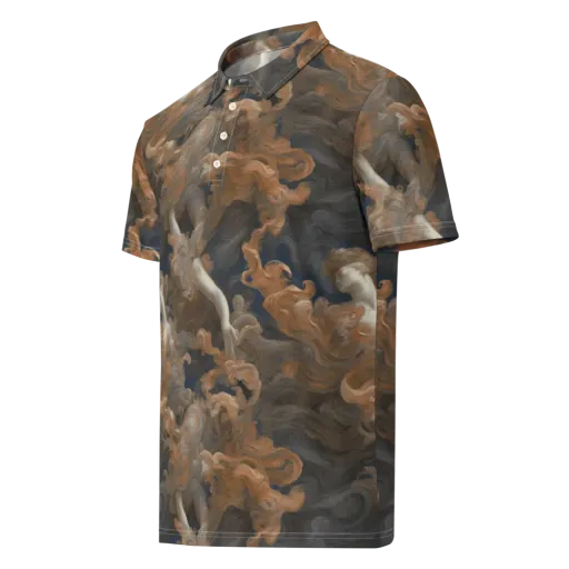 Sienna Rapture on a Men's Slim Fit Polo Shirt