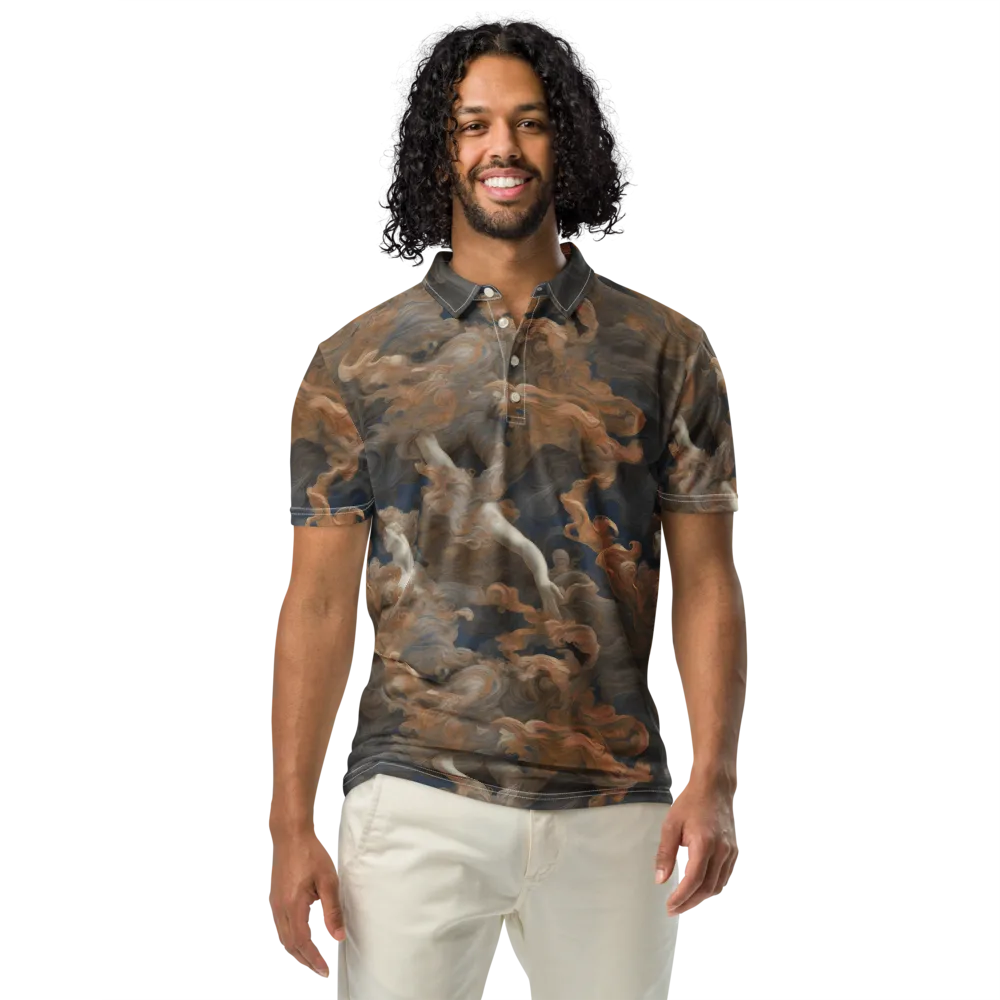 Sienna Rapture on Men's Slim Fit Polo Shirt — Front