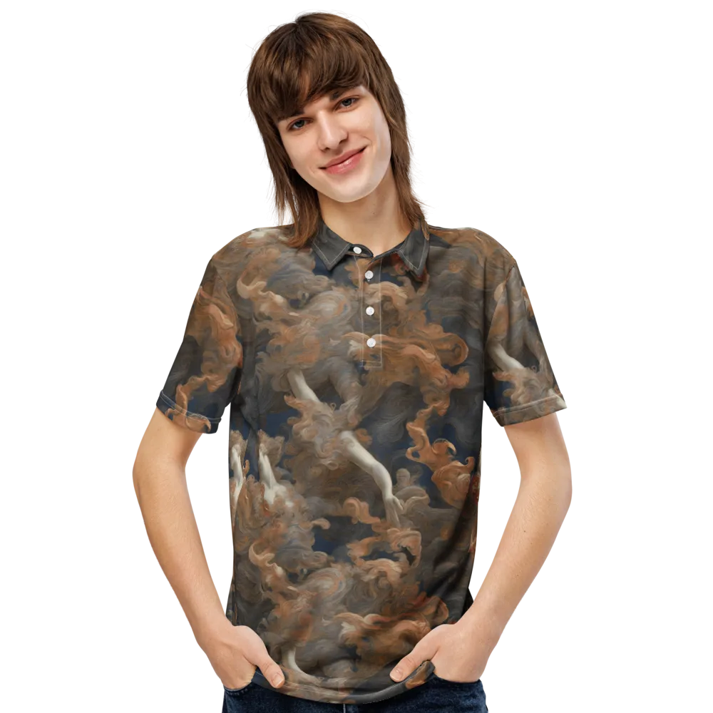 Sienna Rapture on Men's Slim Fit Polo Shirt — Front