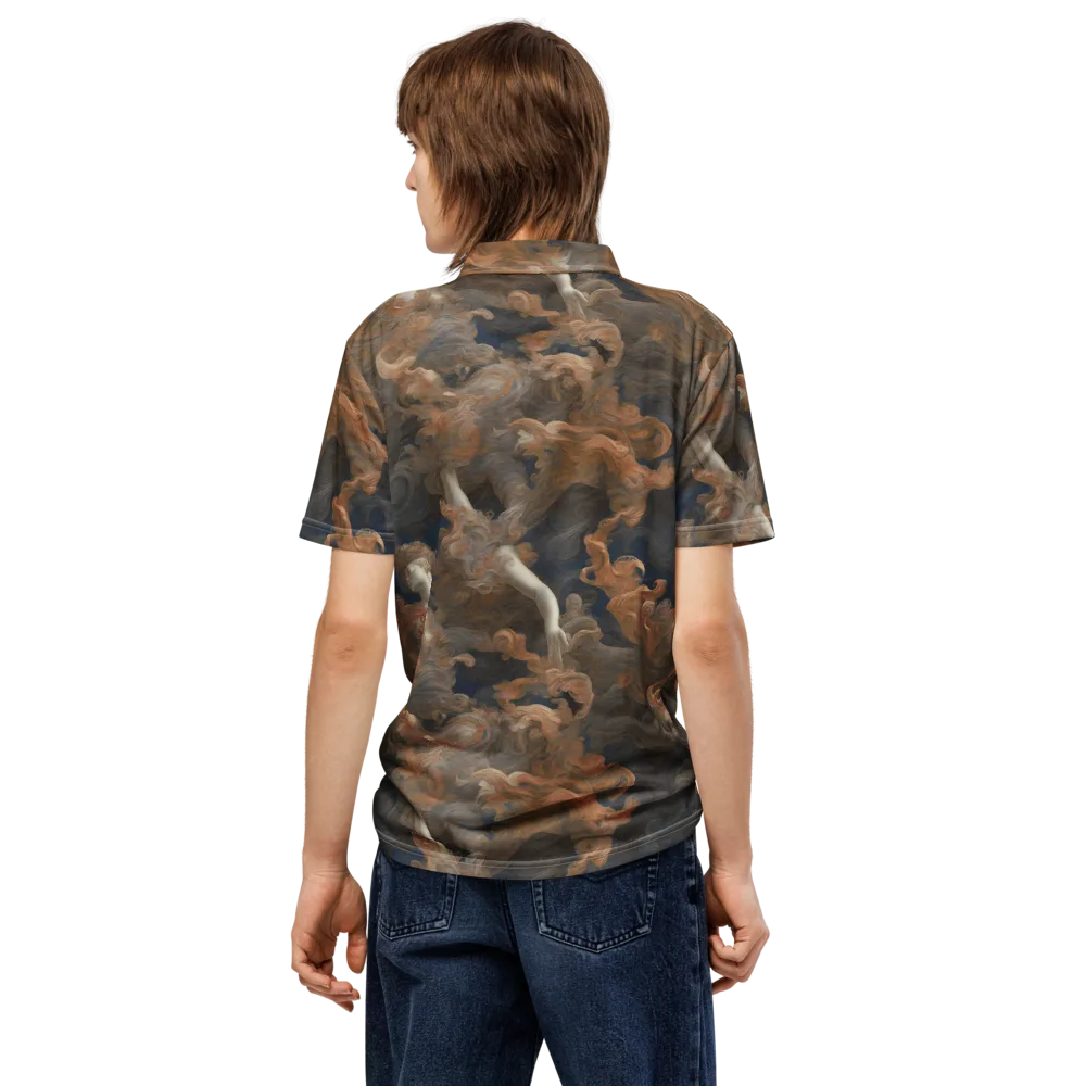 Sienna Rapture on Men's Slim Fit Polo Shirt — Back