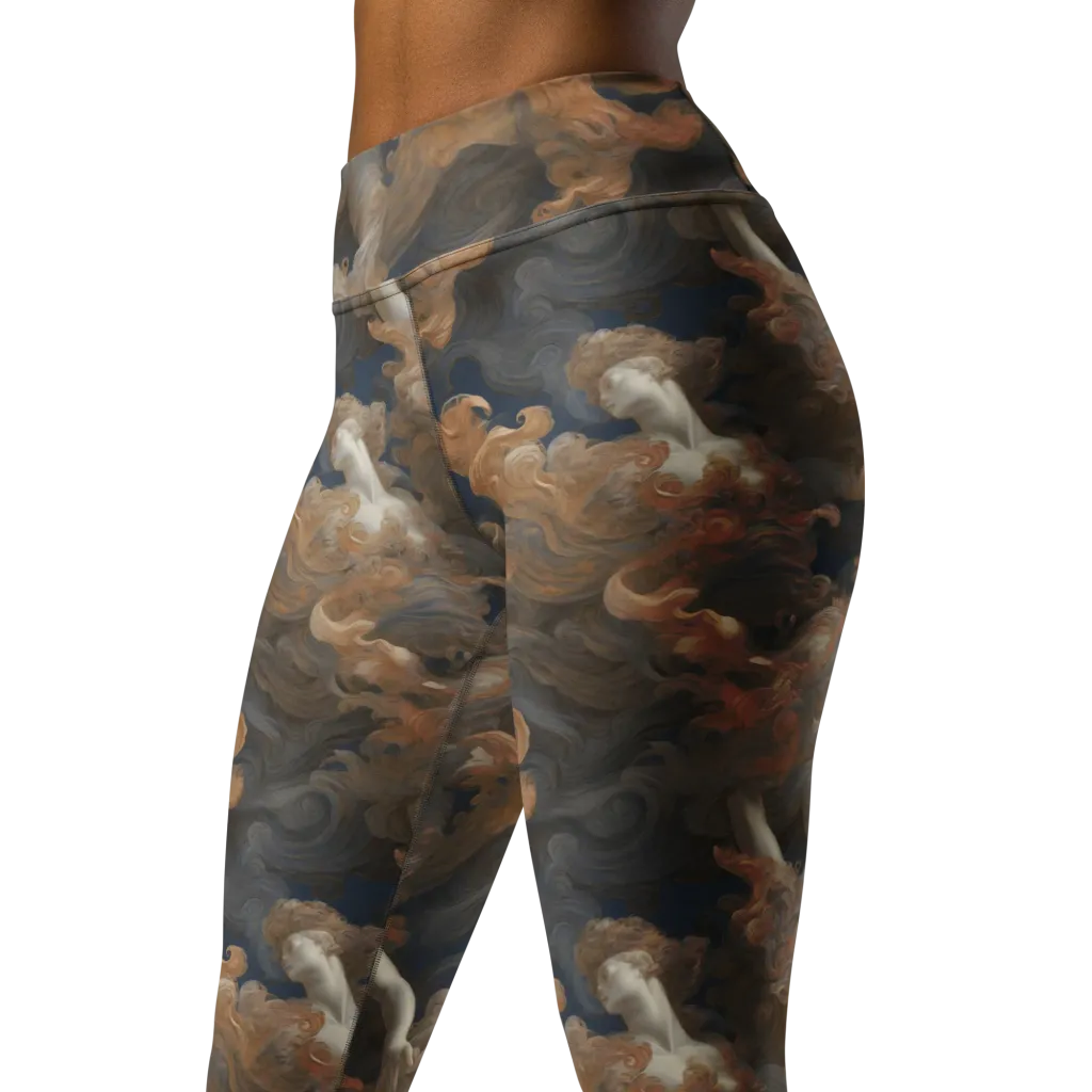 Sienna Rapture on Yoga Leggings — Left Front
