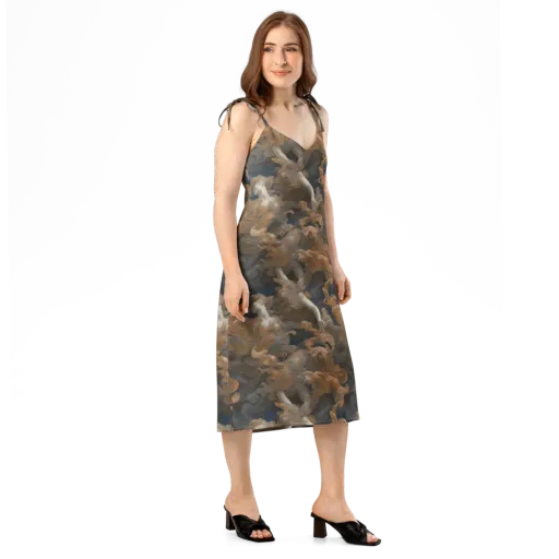 Sienna Rapture on a Slip Dress