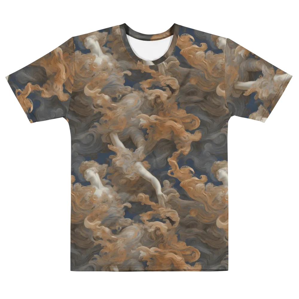 Sienna Rapture on Men's Cotton Crew Neck T-Shirt — Front