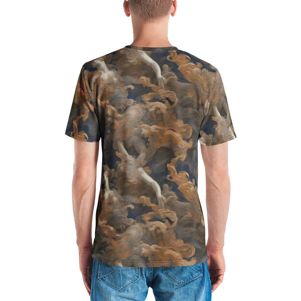 Sienna Rapture on Men's Crew Neck T-Shirt — Back