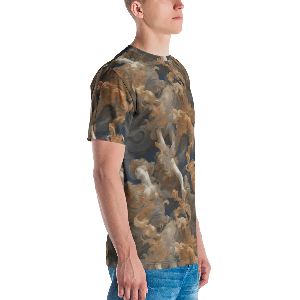 Sienna Rapture on Men's Crew Neck T-Shirt — Right