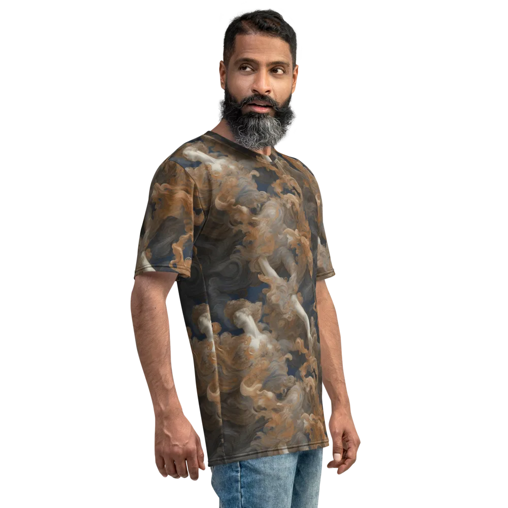 Sienna Rapture on Men's Crew Neck T-Shirt — Right