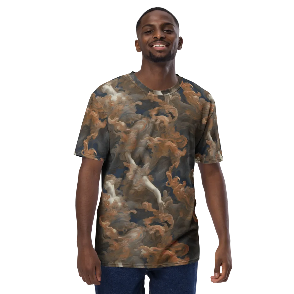 Sienna Rapture on Men's Crew Neck T-Shirt — Front