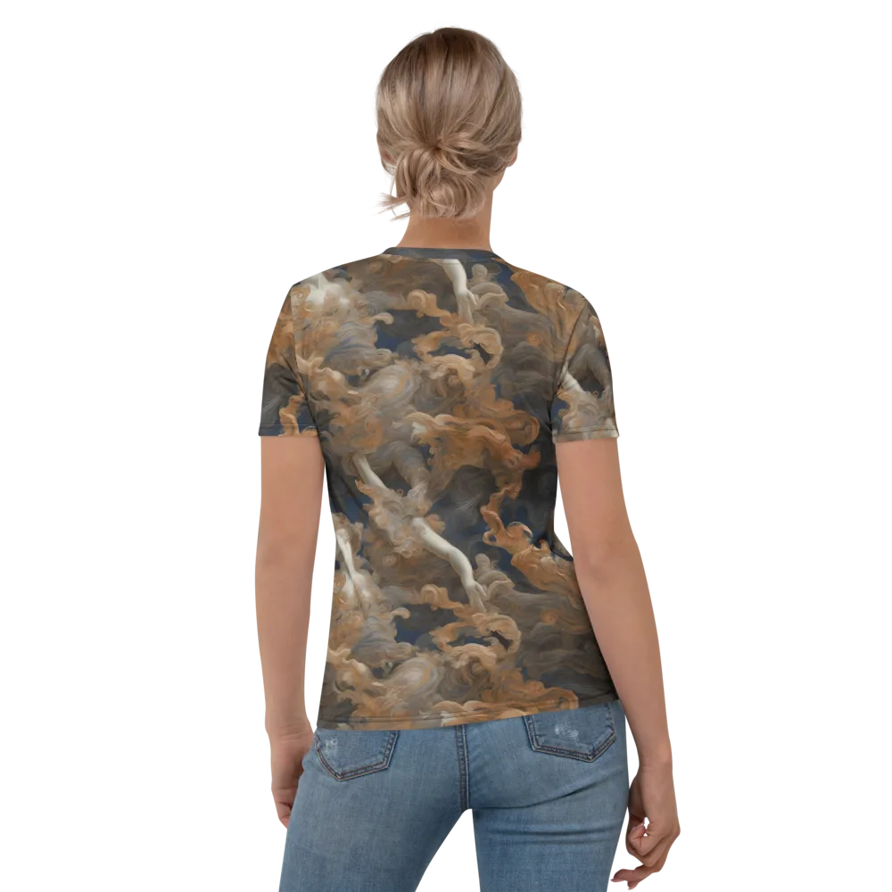 Sienna Rapture on Women's Crew Neck T-Shirt — Back