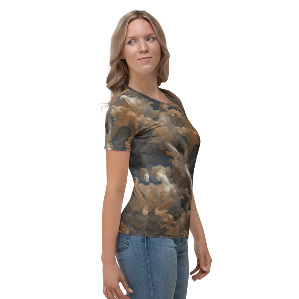 Sienna Rapture on Women's Crew Neck T-Shirt — Right