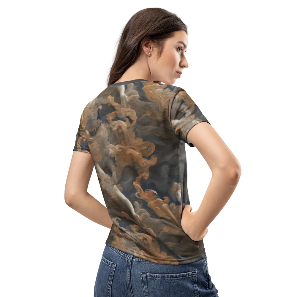 Sienna Rapture on Women's Crew Neck T-Shirt — Back