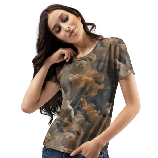 Sienna Rapture on a Women's Crew Neck T-Shirt