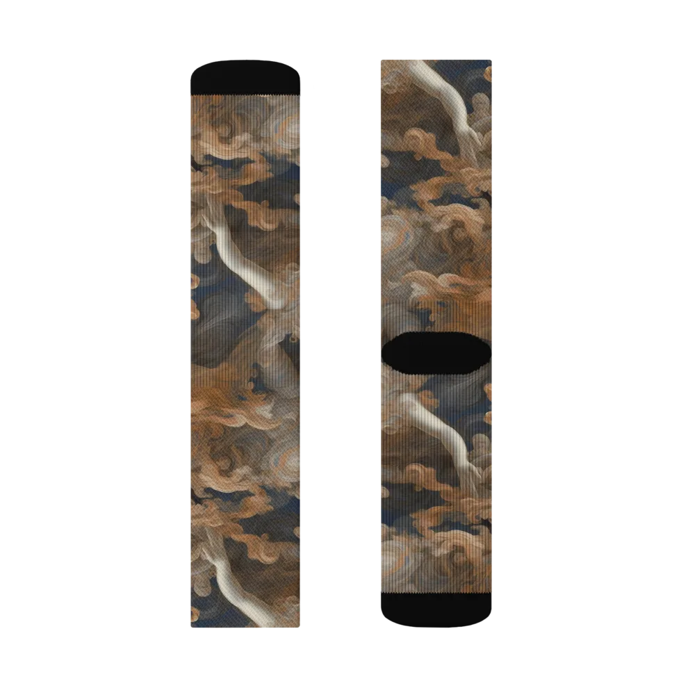Sienna Rapture on Socks — Left Sock