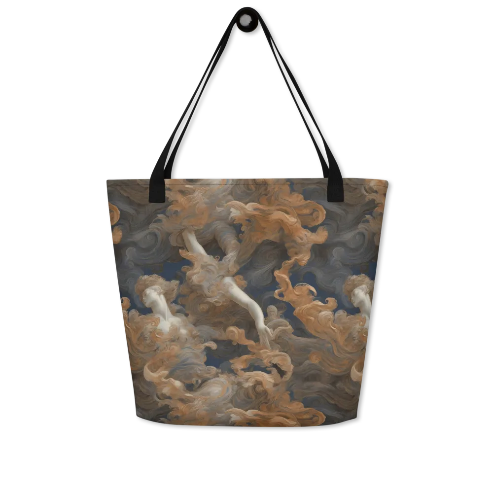 Sienna Rapture on Large Tote Bag W/ Pocket — Front