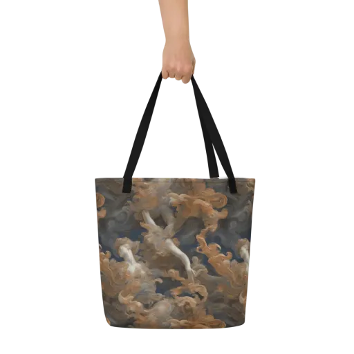 Sienna Rapture on a Large Tote Bag W/ Pocket