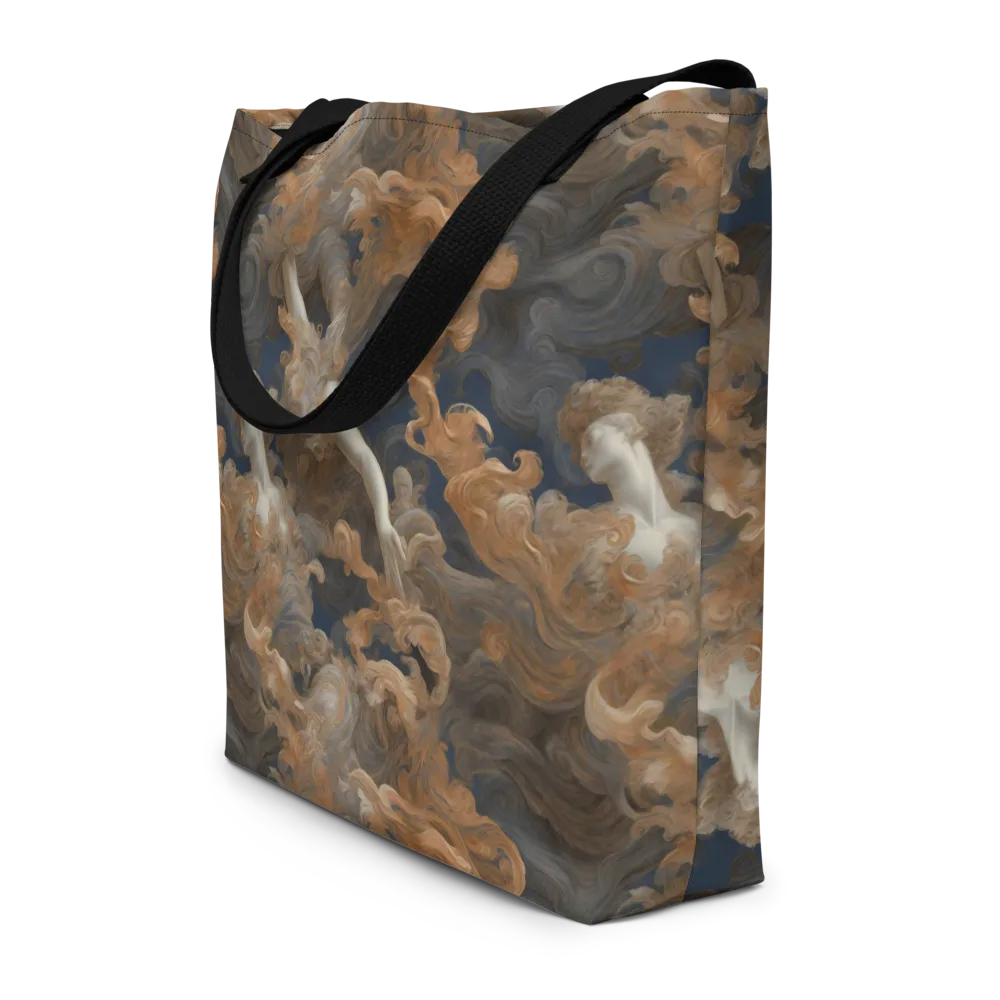 Sienna Rapture on Large Tote Bag W/ Pocket — Front