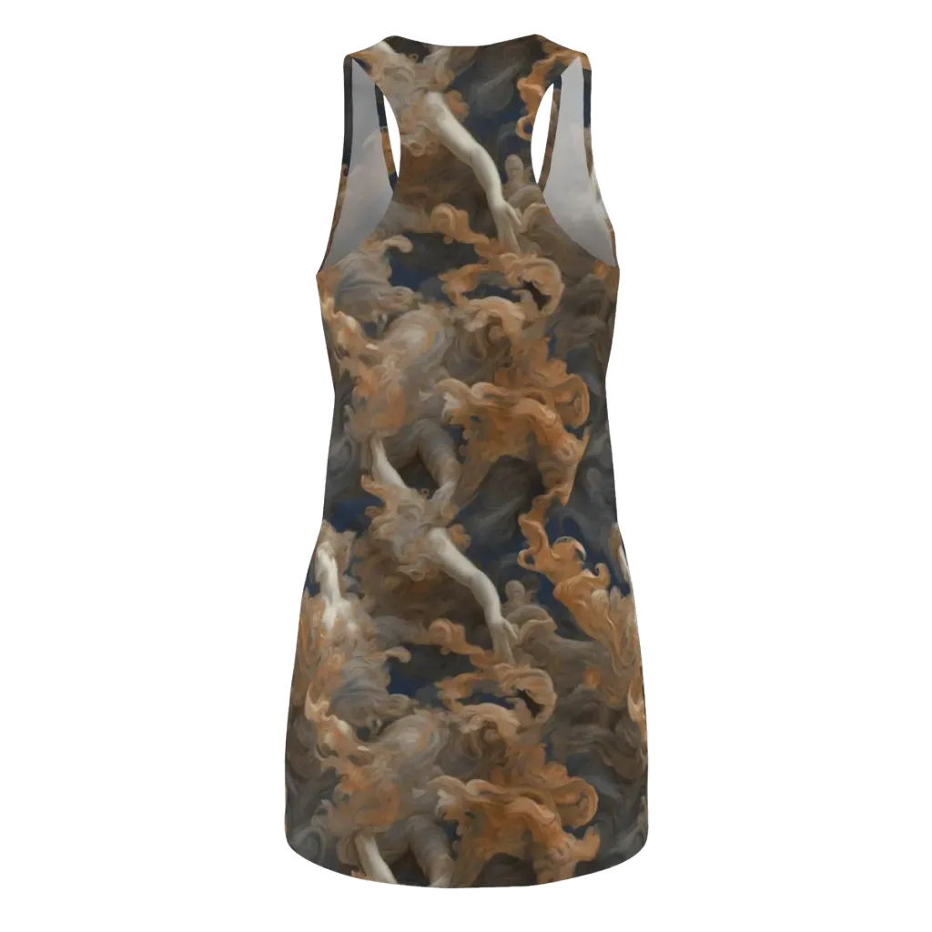 Sienna Rapture on Racerback Dress — Back