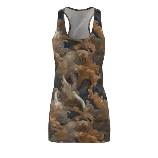 Sienna Rapture on a Racerback Dress