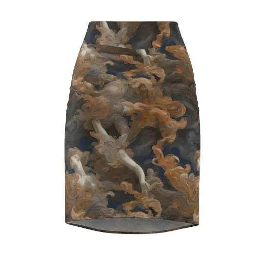 Sienna Rapture on a Pencil Skirt