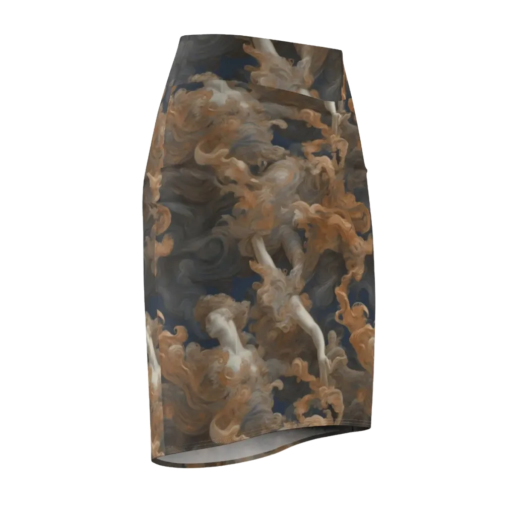 Sienna Rapture on Pencil Skirt — Front Side
