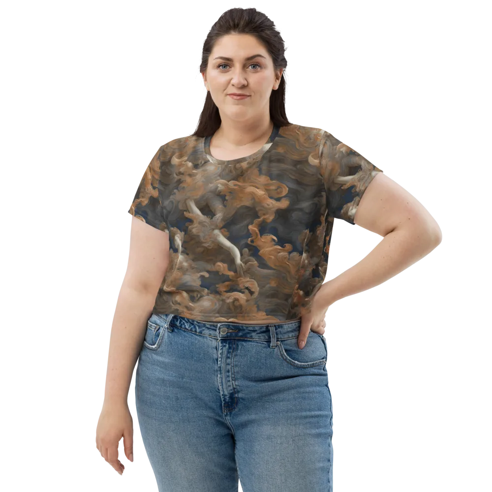 Sienna Rapture on Crop Tee — Front