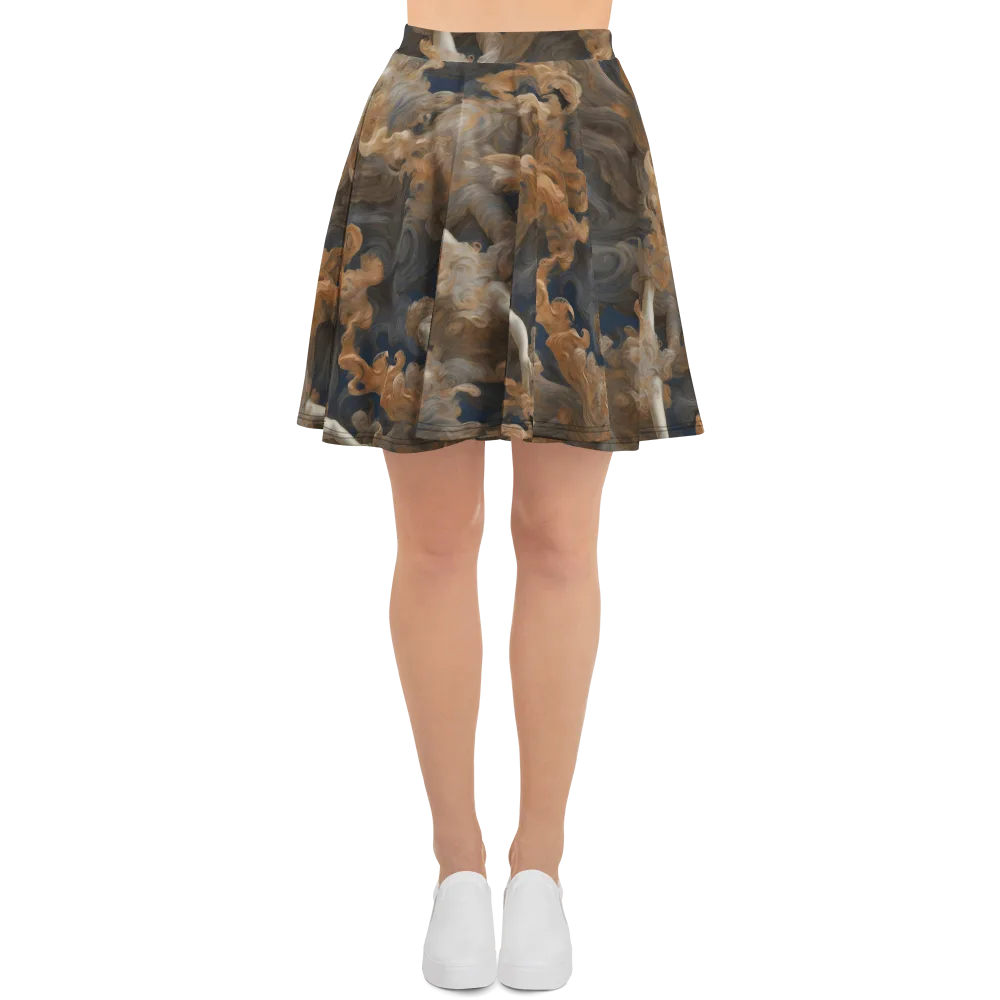 Sienna Rapture on Skater Skirt — Front