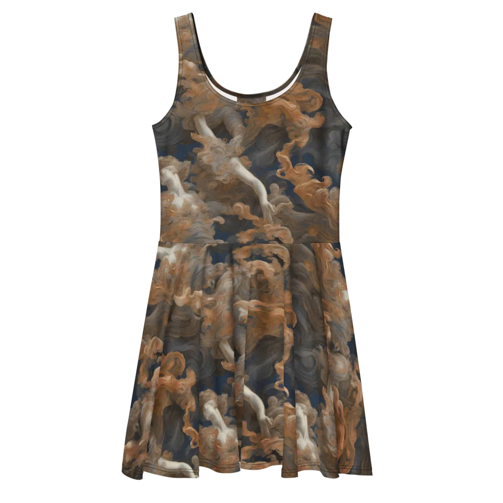 Sienna Rapture on Skater Dress — Front