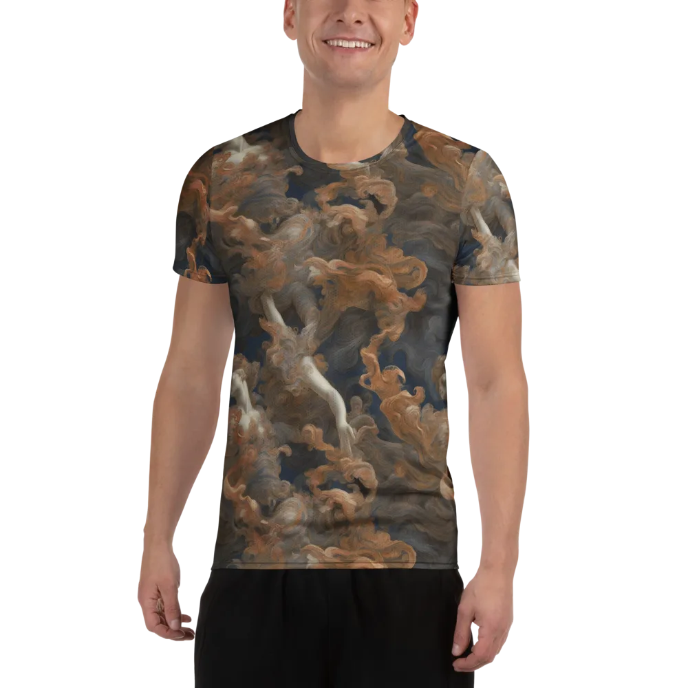 Sienna Rapture on Men's Athletic T-Shirt — Front