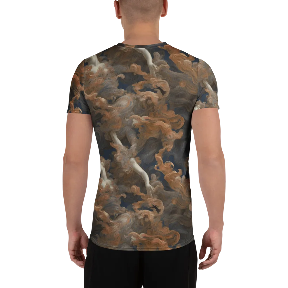 Sienna Rapture on Men's Athletic T-Shirt — Back