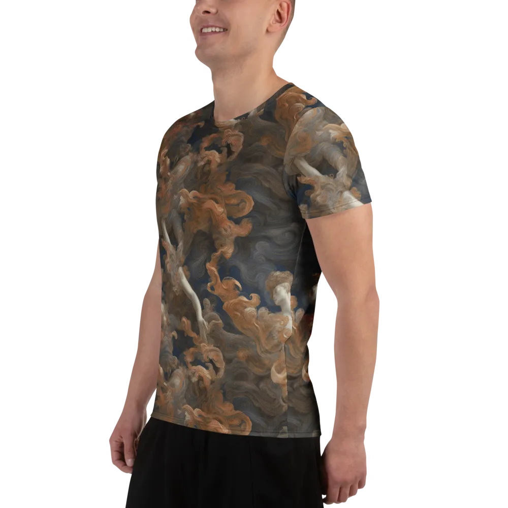 Sienna Rapture on Men's Athletic T-Shirt — Left