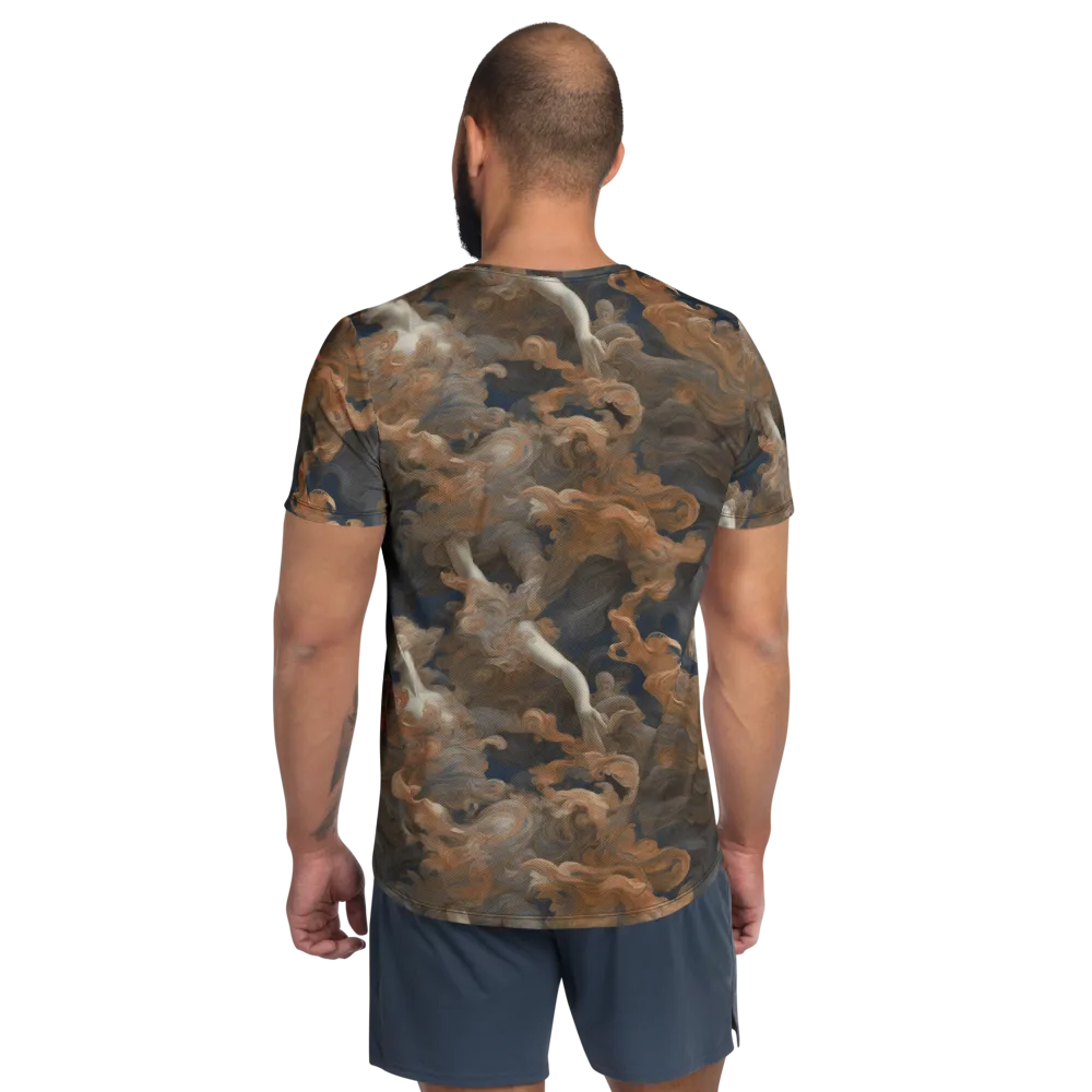 Sienna Rapture on Men's Athletic T-Shirt — Back