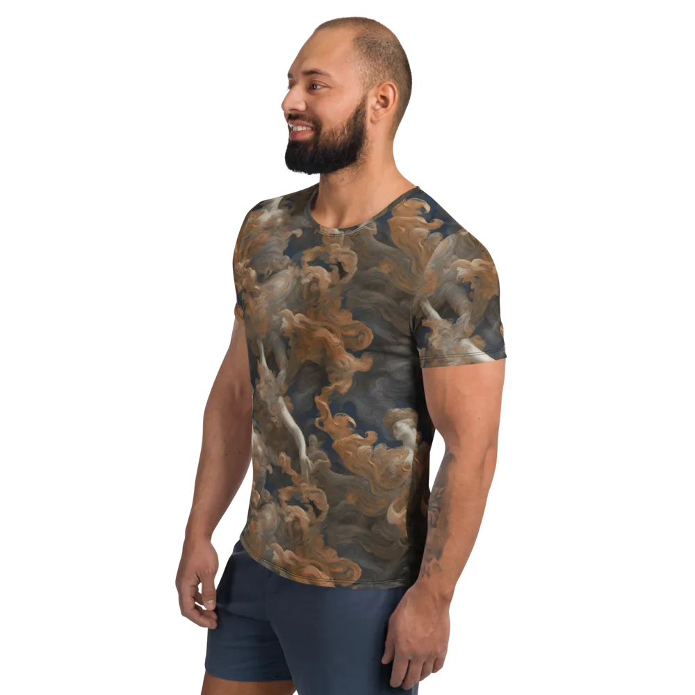 Sienna Rapture on Men's Athletic T-Shirt — Left