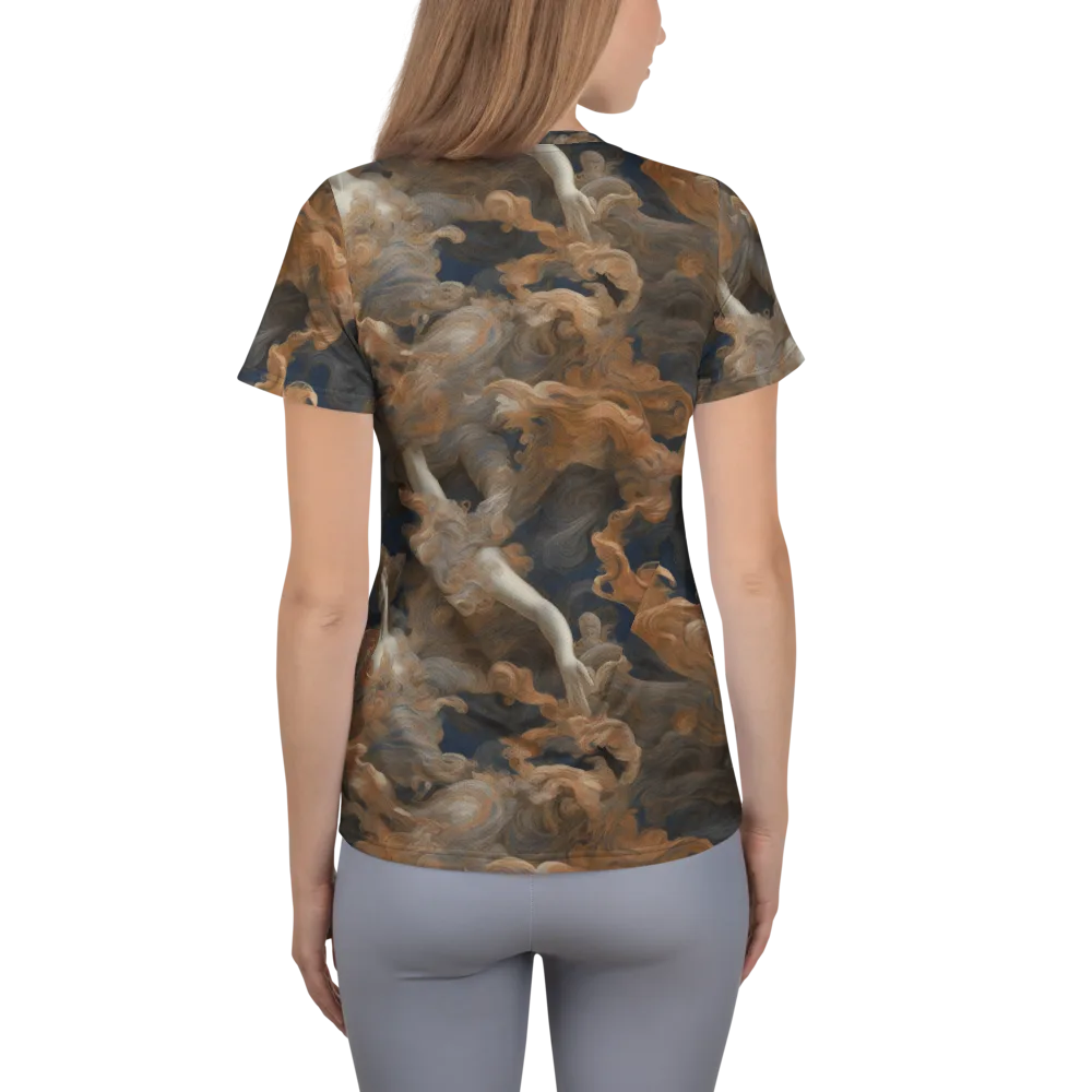 Sienna Rapture on Women's Athletic T-Shirt — Back