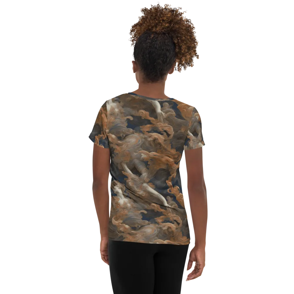 Sienna Rapture on Women's Athletic T-Shirt — Back