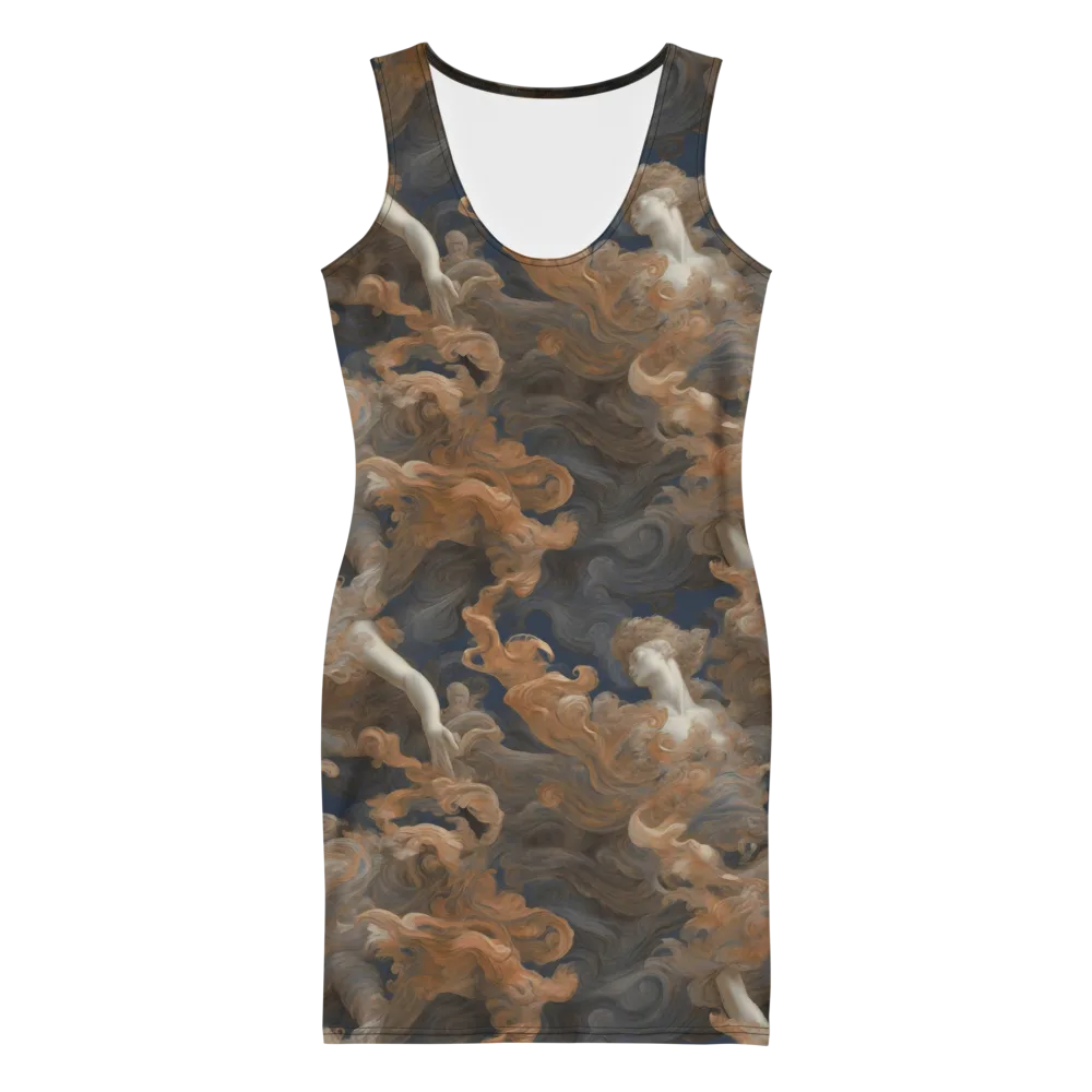 Sienna Rapture on Bodycon Dress — Front