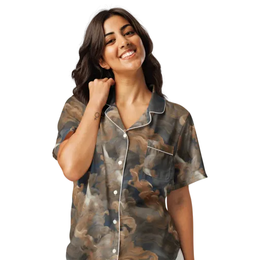 Sienna Rapture on a Women's Short Sleeve Pajama Top