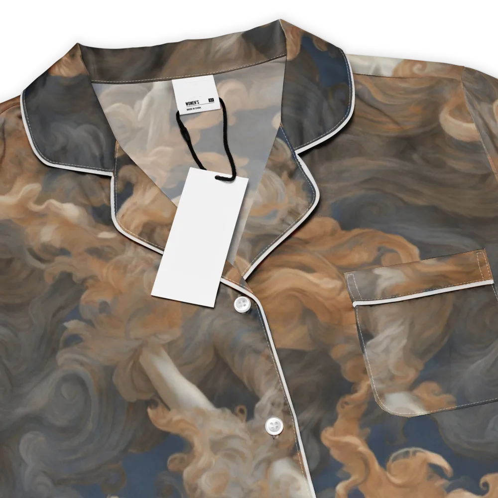 Sienna Rapture on Women's Short Sleeve Pajama Top — Product details