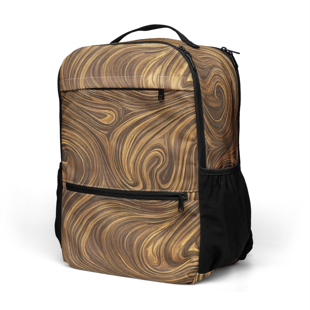 Tigerwood Drift on Utility Backpack — Left Front