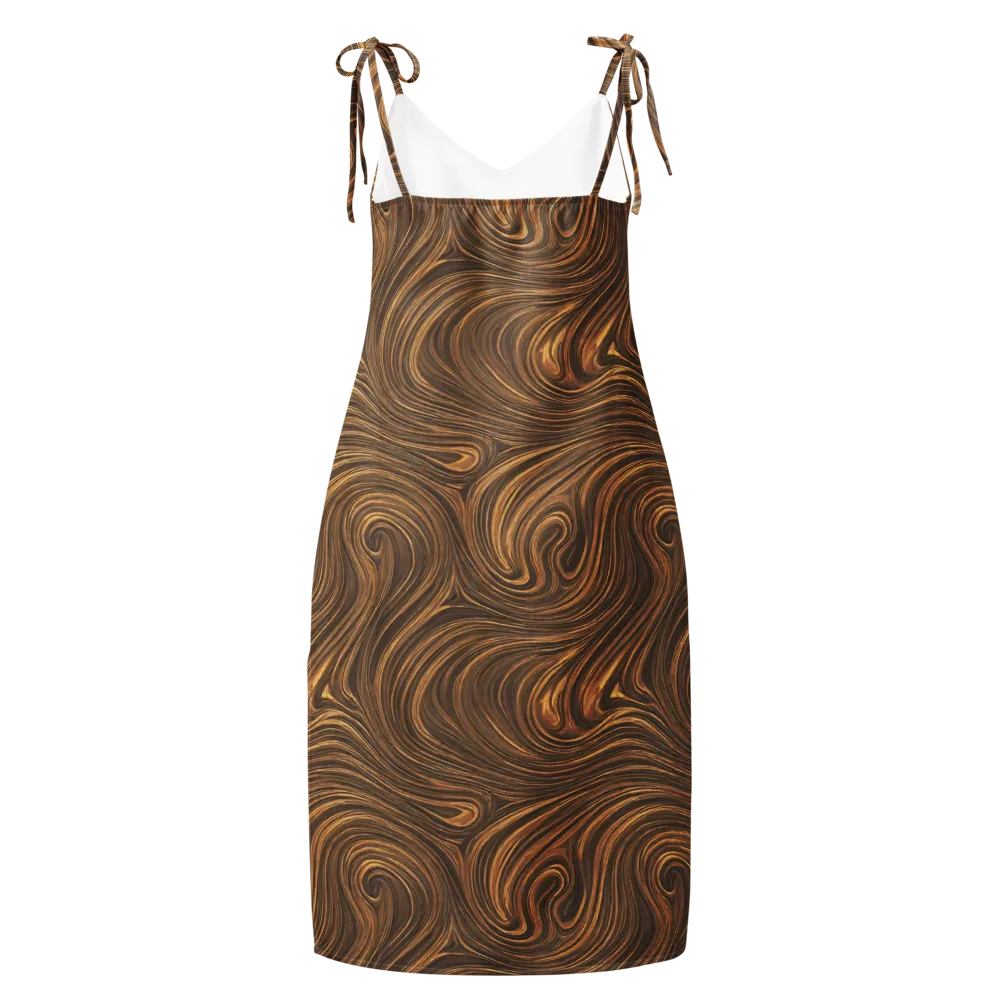 Tigerwood Drift on Slip Dress — Back
