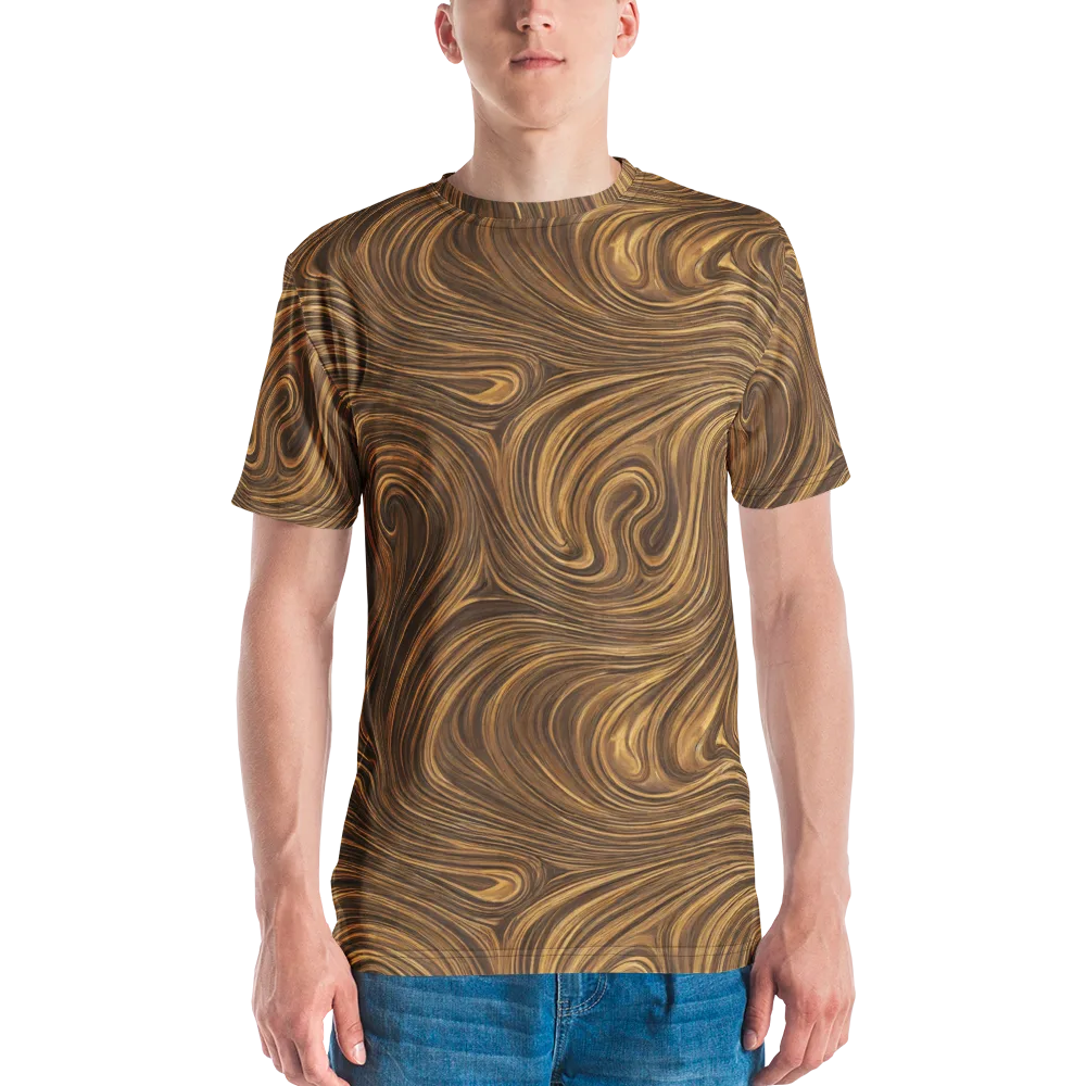 Tigerwood Drift on Men's Crew Neck T-Shirt — Front