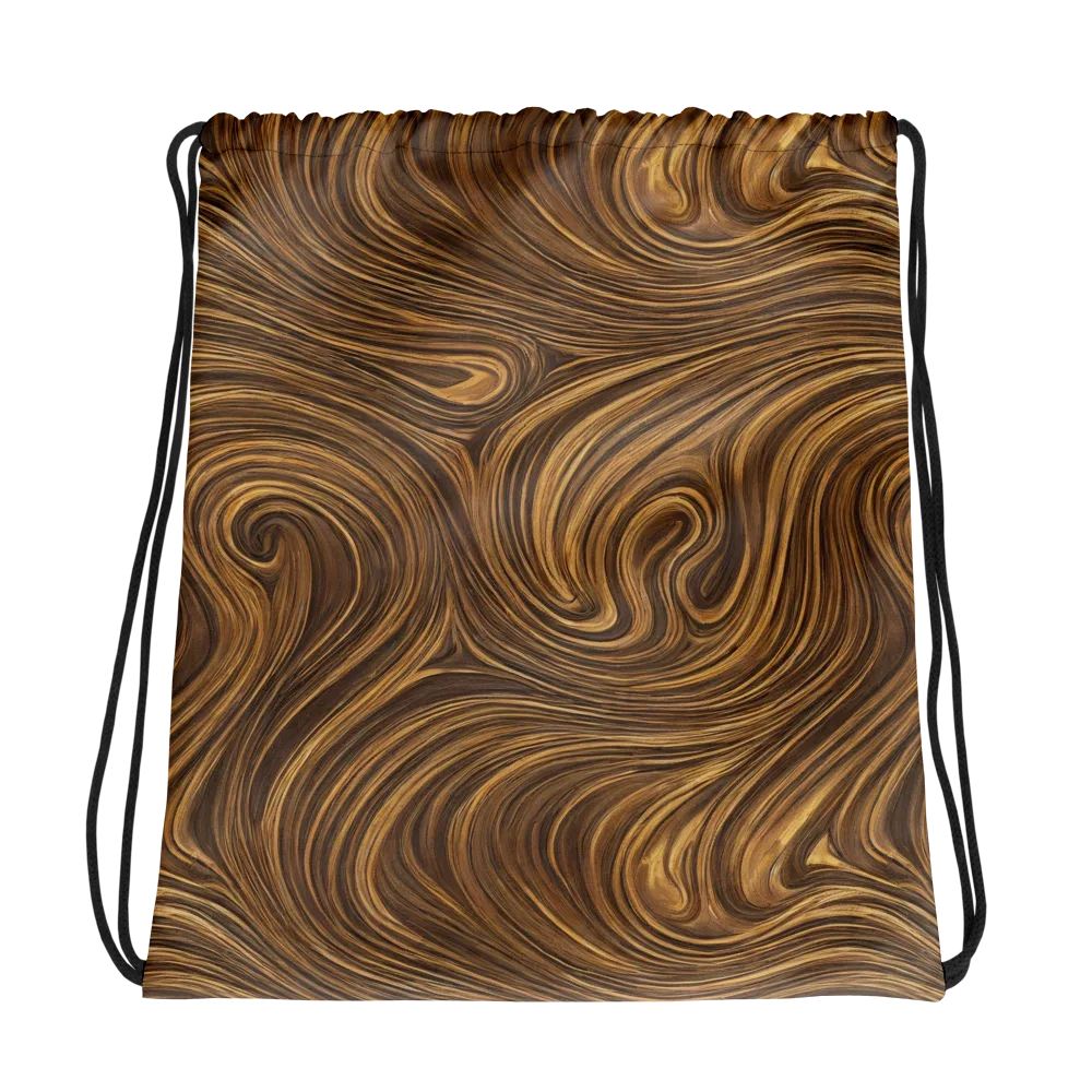 Tigerwood Drift on Drawstring Bag — Photo