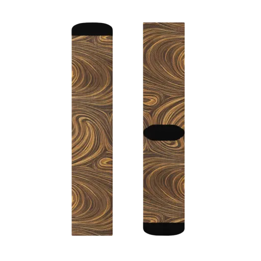 Tigerwood Drift on a Socks
