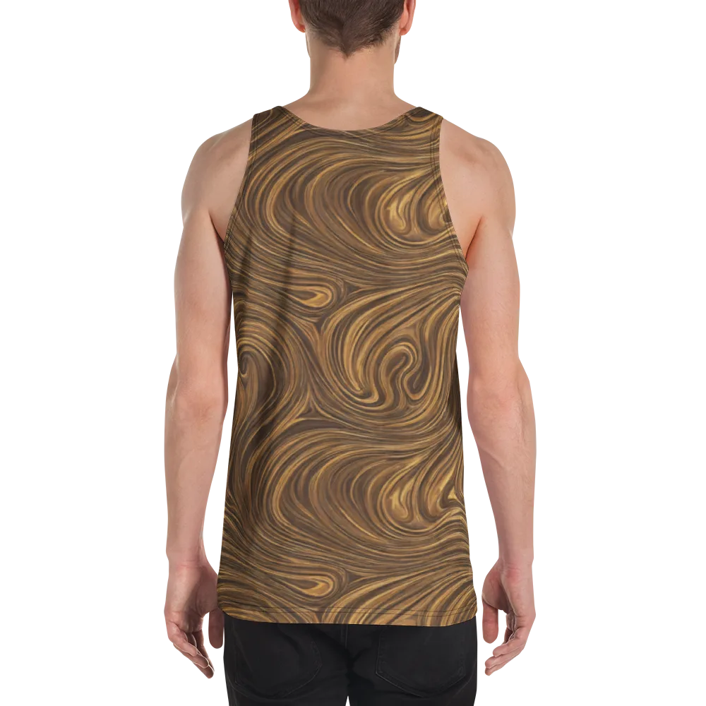 Tigerwood Drift on Men's Tank Top — Back