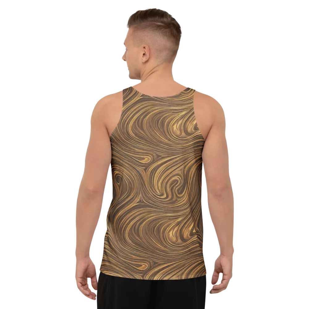 Tigerwood Drift on Men's Tank Top — Back