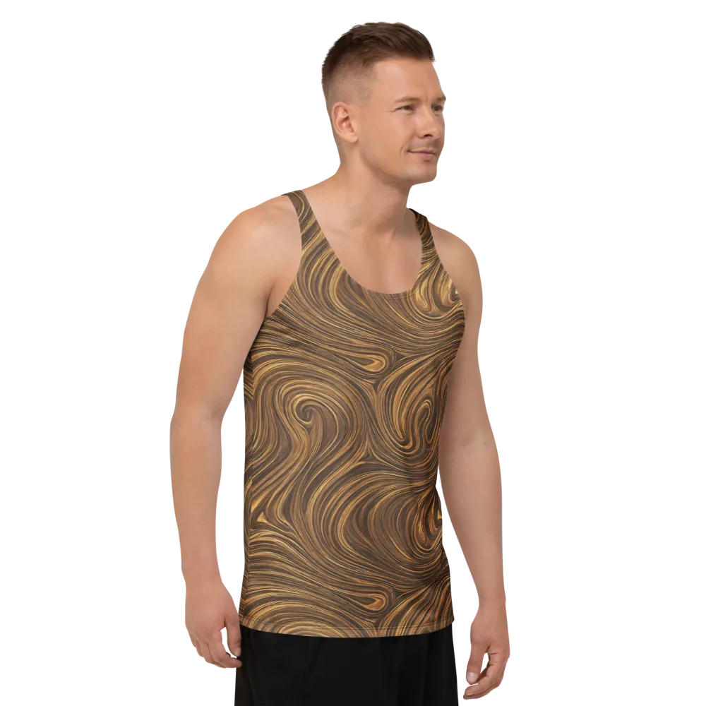Tigerwood Drift on Men's Tank Top — Right Front