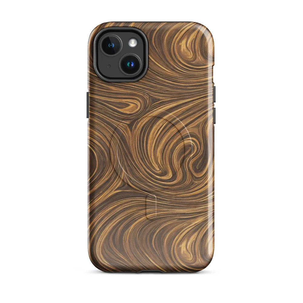 Tigerwood Drift on MagSafe Tough Case for iPhone® — Front