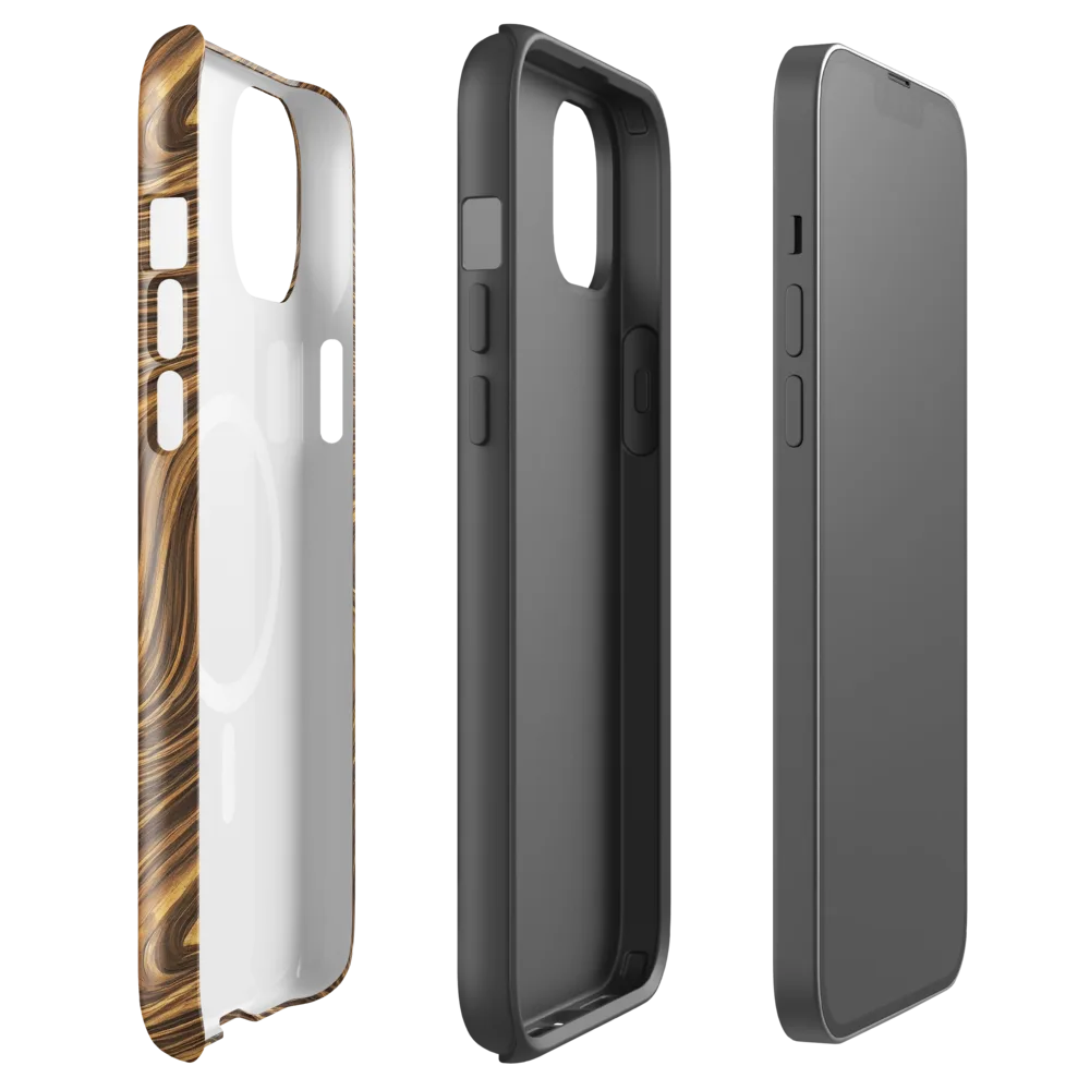 Tigerwood Drift on MagSafe Tough Case for iPhone® — Front