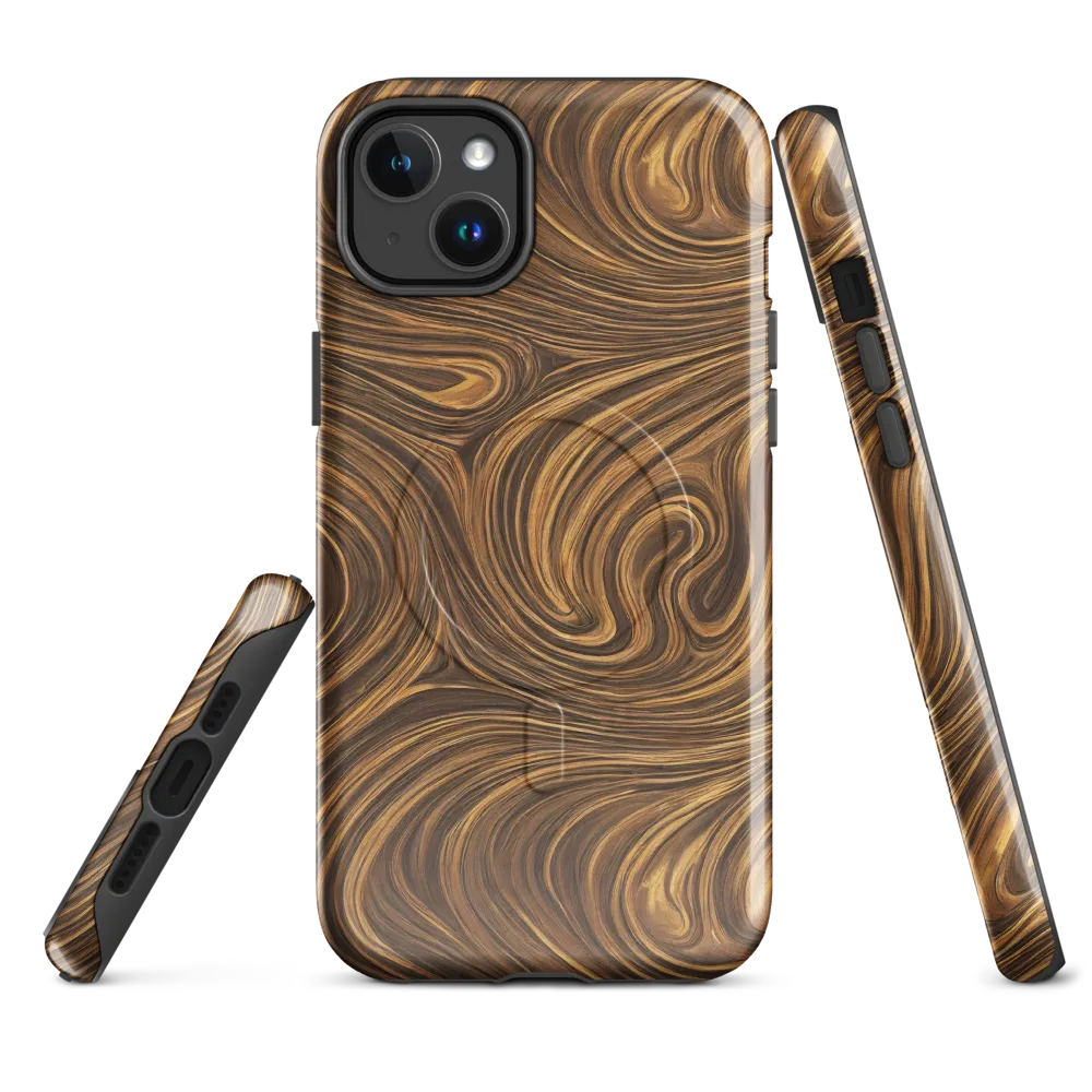 Tigerwood Drift on MagSafe Tough Case for iPhone® — Front