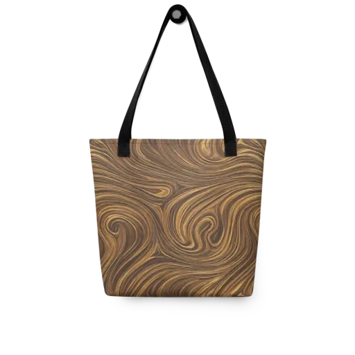 Tigerwood Drift on a Tote Bag