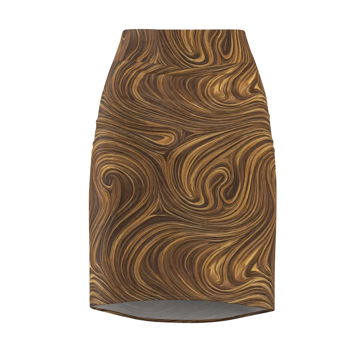 Tigerwood Drift on Pencil Skirt — Front