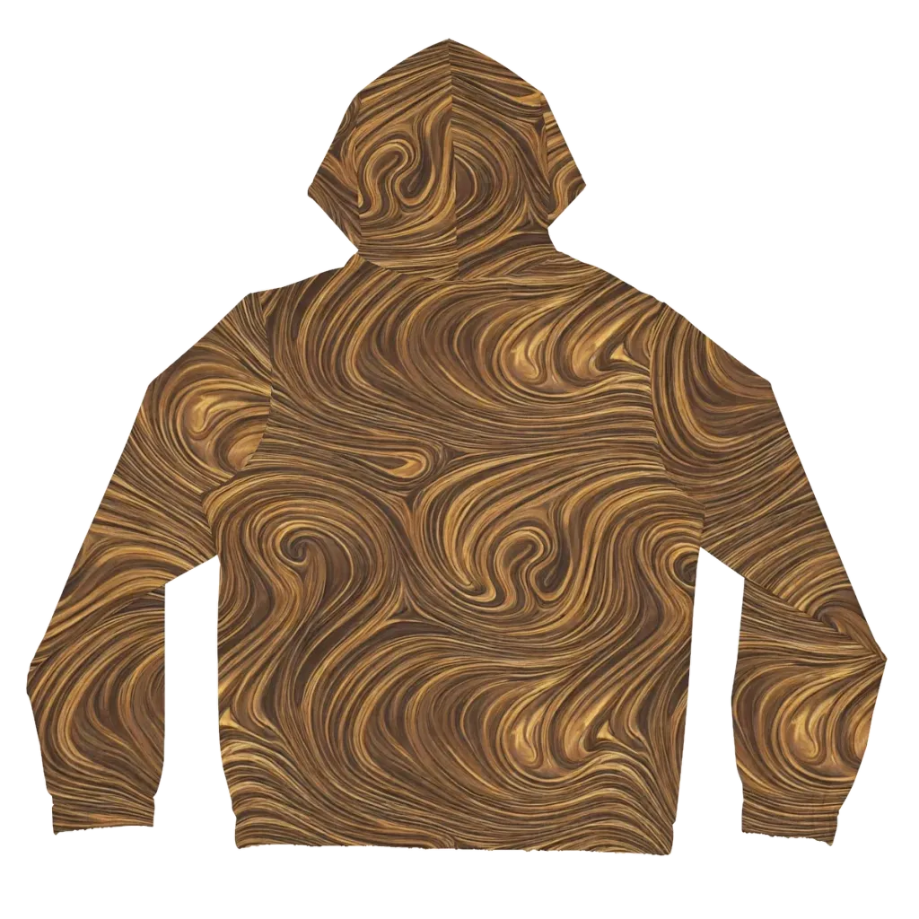 Tigerwood Drift on Women's Full-Zip Hoodie — Back
